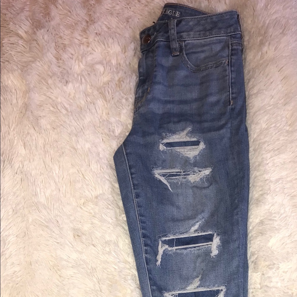 Size 4 Hi-rise American eagle jeggins